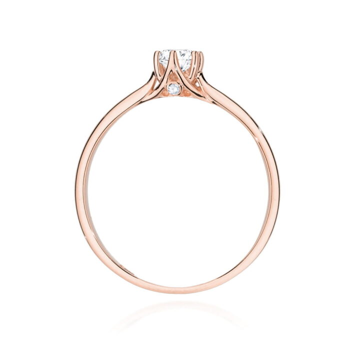Inel Aur 14K cu Diamant 0.20 ct - Imagine 8