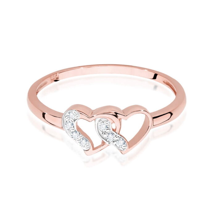 Inel Aur 14k cu Diamante 0.06 ct - Imagine 9