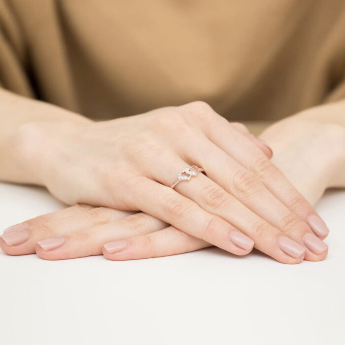 Inel Aur 14k cu Diamante 0.06 ct - Imagine 11