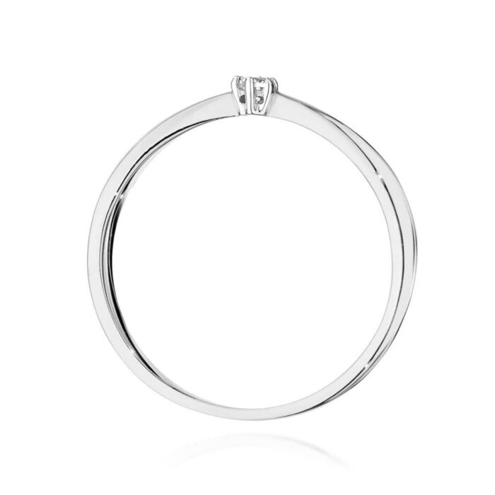 Inel Aur 14K cu Diamant 0.04 ct - Imagine 7