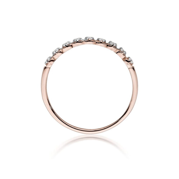 Inel Aur 14k cu Diamante 0.045 ct - Imagine 5