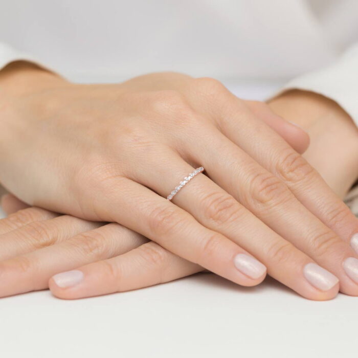 Inel Aur 14k cu Diamante 0.045 ct - Imagine 4