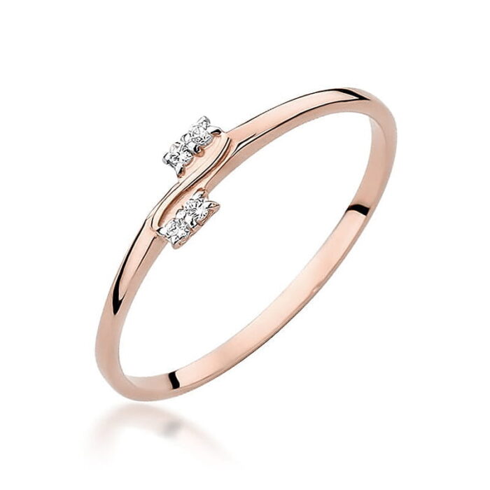 Inel Aur 14k cu Diamante 0.03 ct - Imagine 7