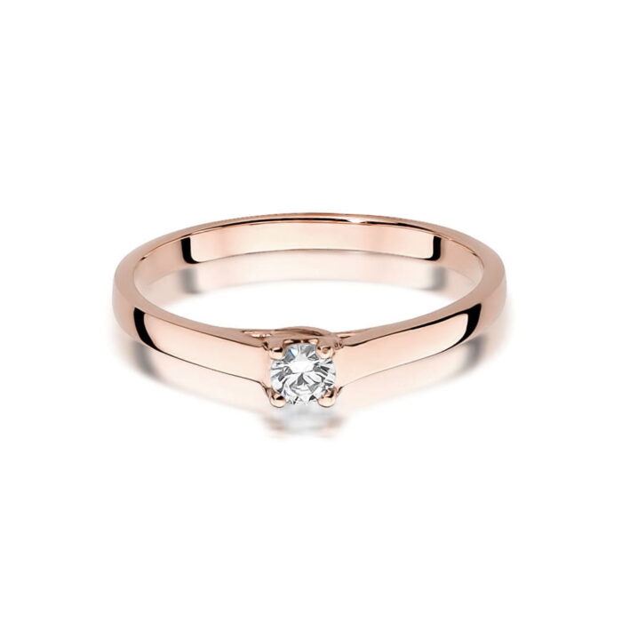 Inel Aur 14K  cu Diamant 0.12 ct - Imagine 8