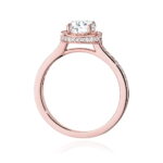 Inel Aur 14K cu Diamant 1.0 ct si Diamante laterale 0.38 ct - Imagine 8
