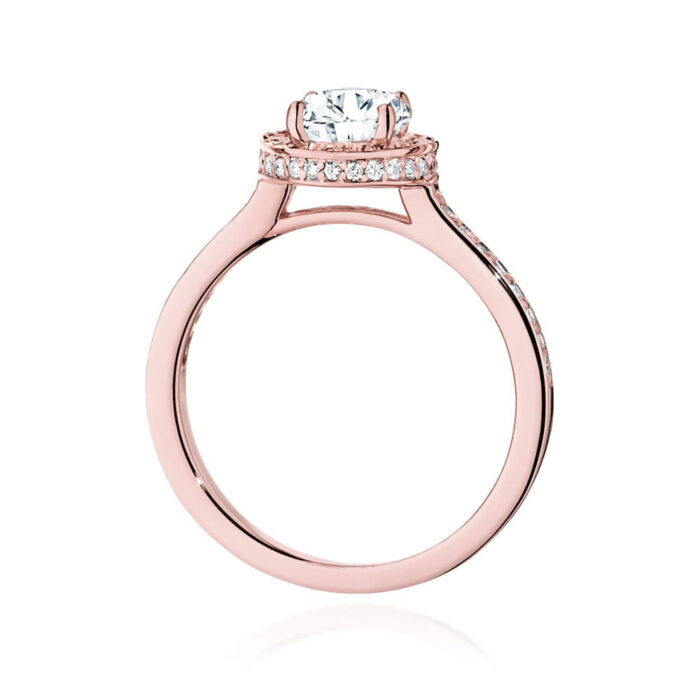 Inel Aur 14K cu Diamant 1.0 ct si Diamante laterale 0.38 ct - Imagine 9