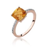 Inel Aur 14K cu Citrin 2.00 ct - Imagine 7