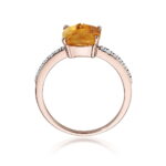 Inel Aur 14K cu Citrin 2.00 ct - Imagine 9