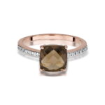 Inel Aur 14K cu Cuart Fumuriu 2.00 ct - Imagine 8