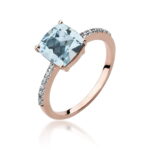 Inel Aur 14K cu Topaz 2.00 ct si Diamante 0.07 ct - Imagine 7