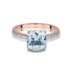 Inel Aur 14K cu Topaz 2.00 ct si Diamante 0.07 ct - Imagine 8
