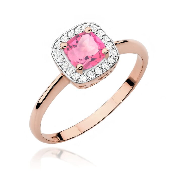 Inel Aur 14K W514 Topaz Roz 0.65ct - Imagine 5