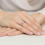 Inel Aur 14K W514 Topaz Roz 0.65ct - Imagine 8