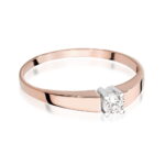 Inel Aur 14k cu Diamant 0.20 ct - Imagine 8