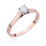 Inel Aur 14K cu Diamant 0.40 ct - Imagine 7