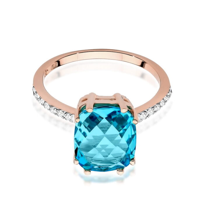 Inel Aur 14K cu Topaz 3.00 ct - Imagine 8