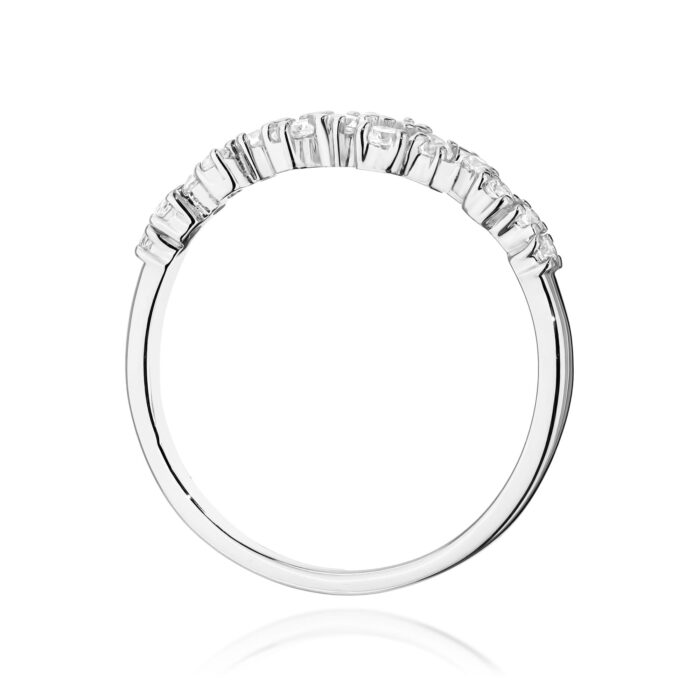 Inel Aur 14k cu Diamante 0.33 ct - Imagine 7