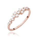 Inel Aur 14k cu Diamante 0.33 ct - Imagine 8