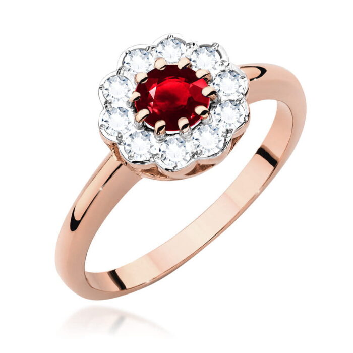 Inel Aur 14k cu Rubin 0.60 ct - Imagine 7