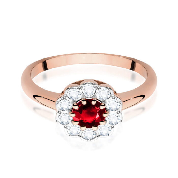 Inel Aur 14k cu Rubin 0.60 ct - Imagine 8