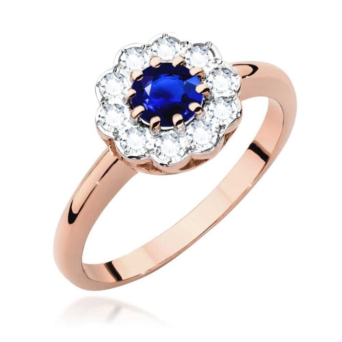 Inel Aur 14k cu Safir 0.50 ct - Imagine 7