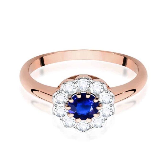 Inel Aur 14k cu Safir 0.50 ct - Imagine 8