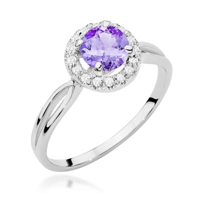 Inel Aur 14K W538 Ametist 0.90ct - Imagine 9