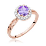 Inel Aur 14K W538 Ametist 0.90ct - Imagine 5