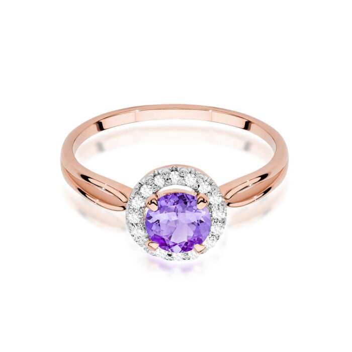 Inel Aur 14K W538 Ametist 0.90ct - Imagine 6