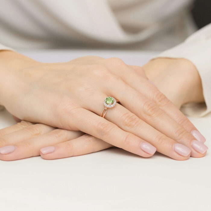 Inel Aur 14K W538 Peridot 0.90ct - Imagine 8