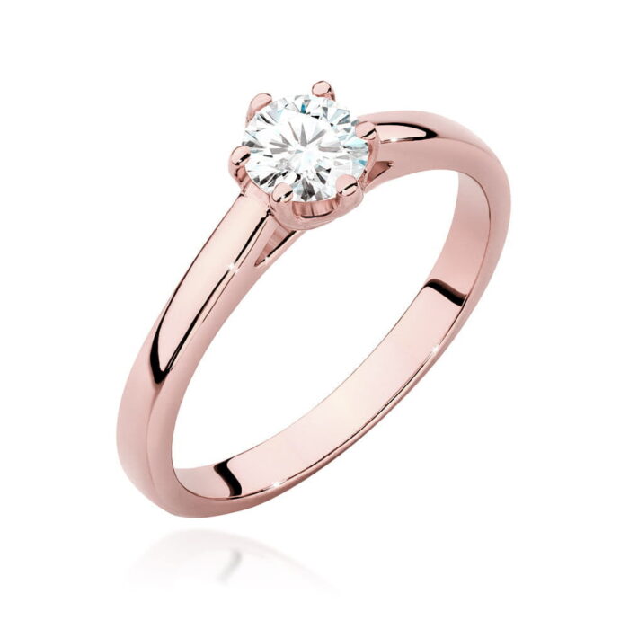 Inel Aur 14K cu Diamant 0.40 ct - Imagine 7