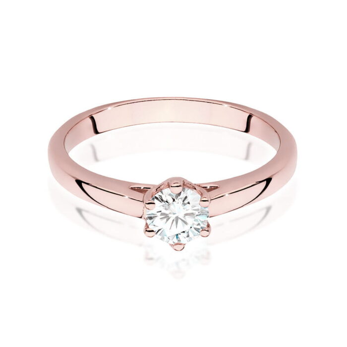 Inel Aur 14K cu Diamant 0.40 ct - Imagine 8