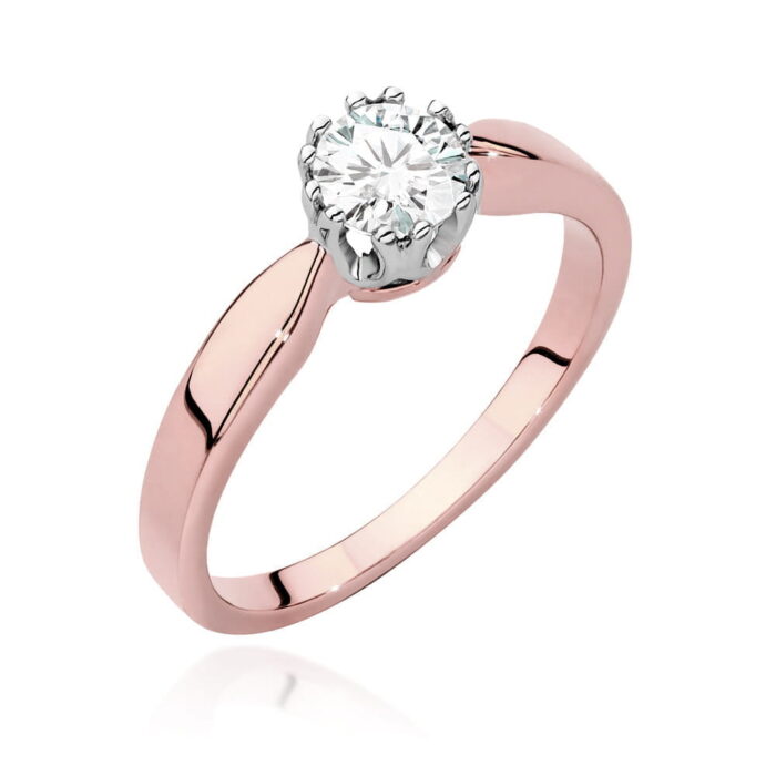 Inel Aur 14K cu Diamant 0.40 ct - Imagine 5