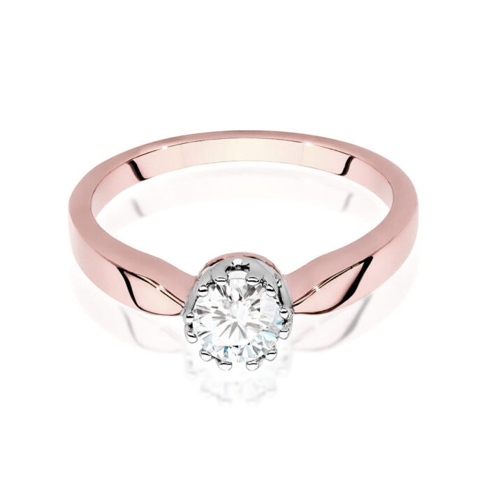 Inel Aur 14K cu Diamant 0.40 ct - Imagine 6
