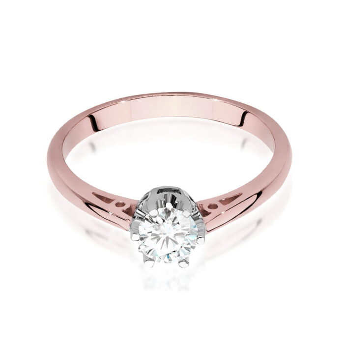Inel Aur 14K cu Diamant 0.40 ct - Imagine 8