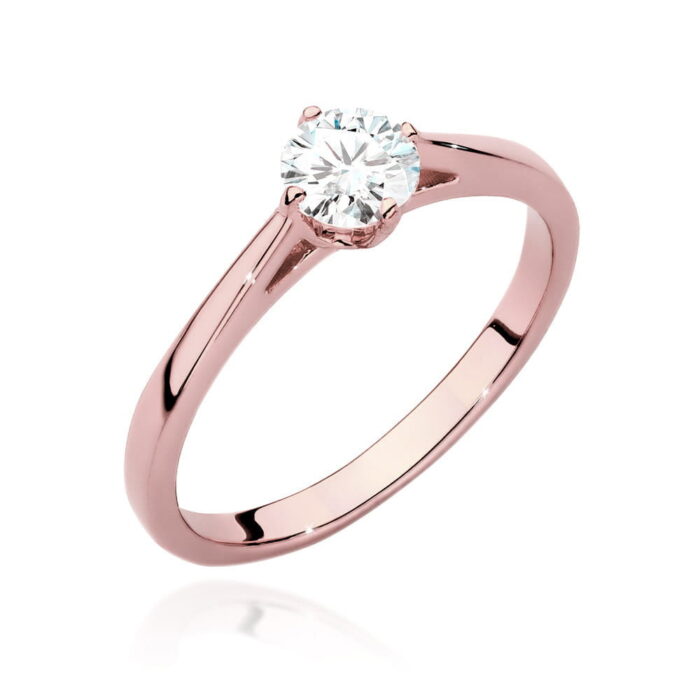 Inel Aur 14K cu Diamant 0.40 ct - Imagine 7