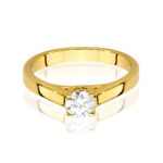 Inel Aur 14K cu Diamant 0.40 ct - Imagine 2