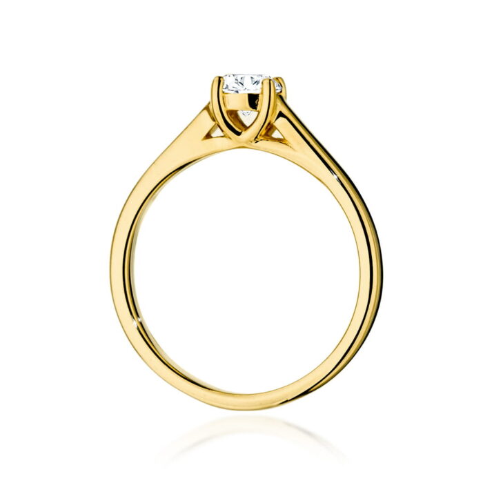Inel Aur 14K cu Diamant 0.40 ct - Imagine 3