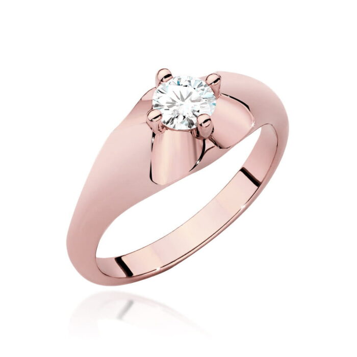 Inel Aur 14K cu Diamant 0.40 ct - Imagine 7