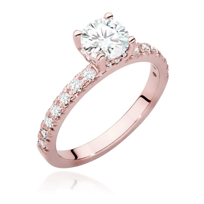 Inel Aur 14k cu Diamant 0.70 ct - Imagine 7