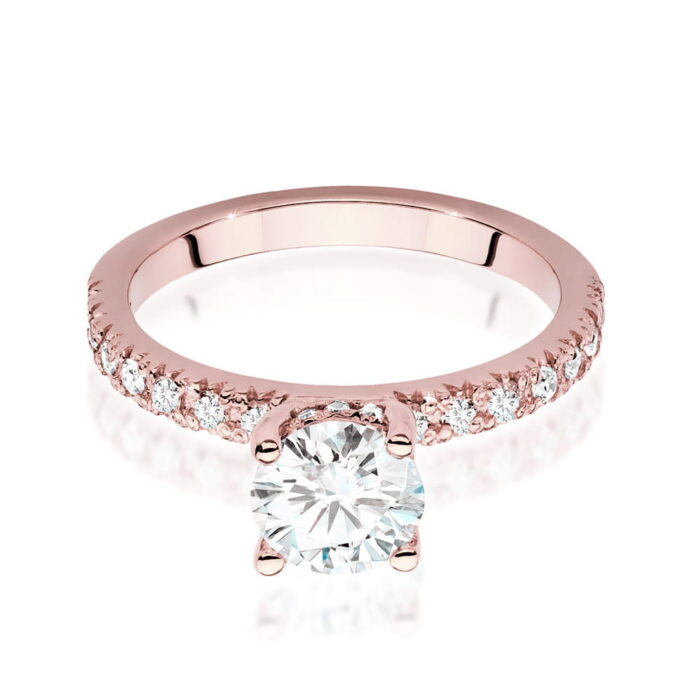 Inel Aur 14k cu Diamant 1.0 ct - Imagine 8
