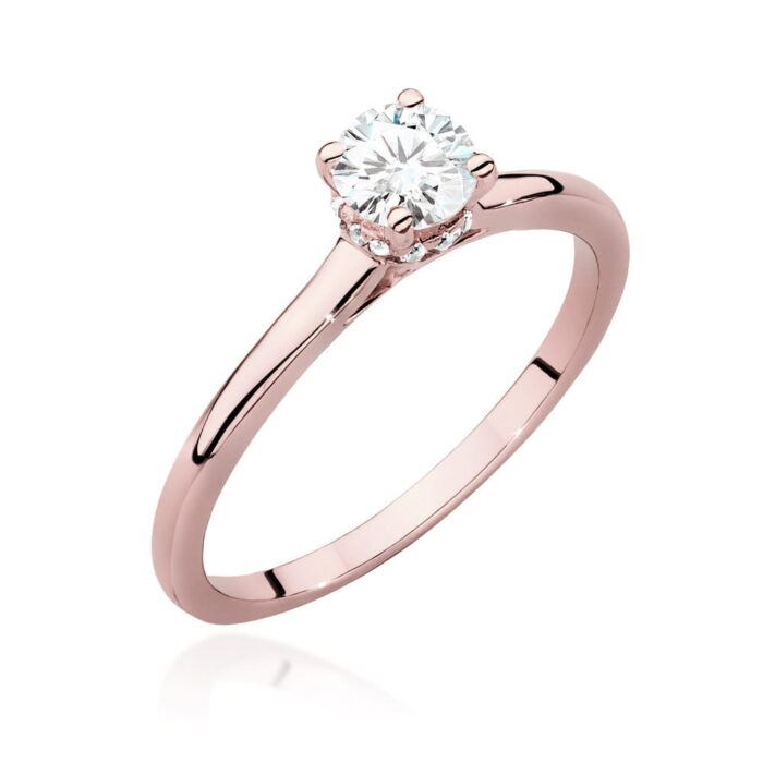 Inel Aur 14K cu Diamant 0.40 ct - Imagine 7