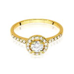 Inel Aur 14k cu Diamante 0.64 ct - Imagine 2