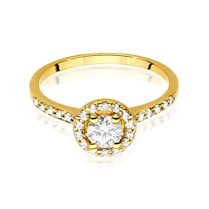Inel Aur 14k cu Diamante 0.64 ct - Imagine 2