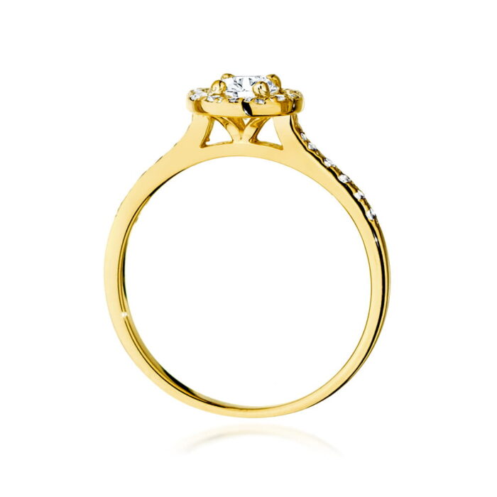 Inel Aur 14k cu Diamante 0.64 ct - Imagine 3
