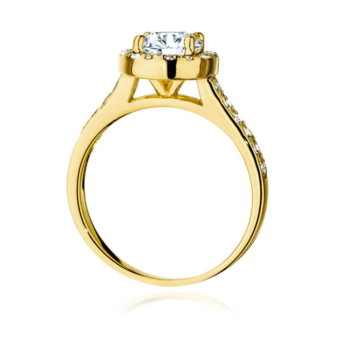 Inel Aur 14k cu Diamante 1.20 ct - Imagine 3