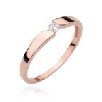 Inel Aur 14k cu Diamant 0.08 ct - Imagine 7