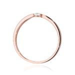 Inel Aur 14k cu Diamant 0.08 ct - Imagine 9