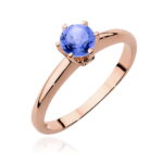 Inel Aur 14K cu Tanzanit 0.50 ct si Diamante 0.04 ct - Imagine 8