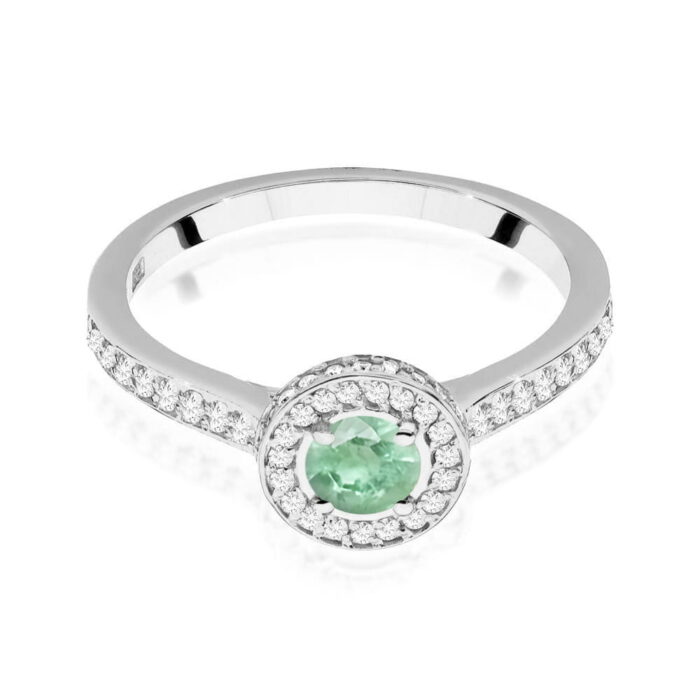 Inel Aur 14K W559 Smarald 0.30ct - Imagine 10